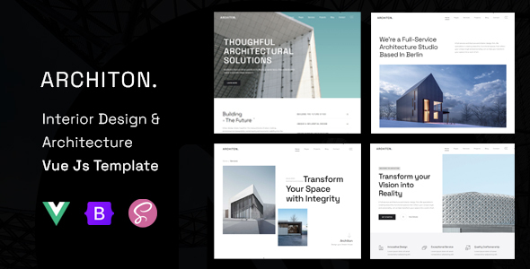 Architon | Architecture & Interior Design Vue Js Template