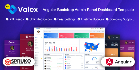Valex - Angular Bootstrap Admin Panel Dashboard Template