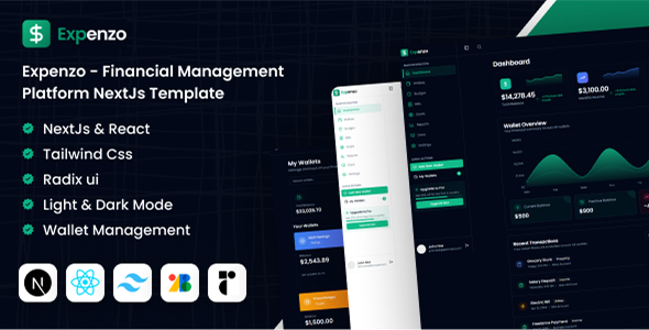 Expenzo - Financial Management Platform NextJs Admin Template