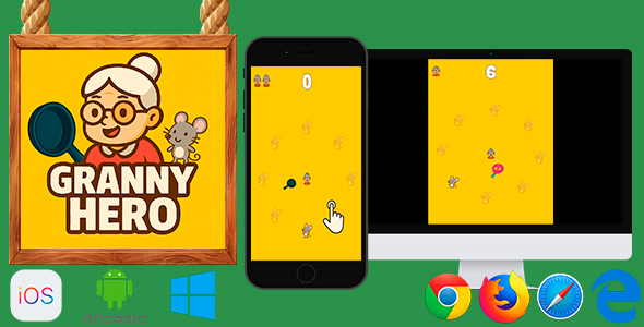 Granny Hero - HTML5 Game (Phaser 3)