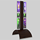 Freestanding Menu Display Stand – 3D Model - 3DOcean Item for Sale