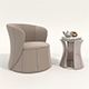 Modern Coffee Table and Armchair 58 - 3DOcean Item for Sale