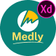 Medly – Healthcare Mobile App Adobe XD UI Kits - ThemeForest Item for Sale