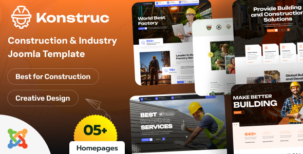Konstruc – Construction & Industry Joomla 6 Template