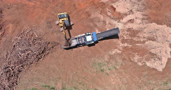 A Hydraulic Crane Loading for Shredding Machine in Roots Wood