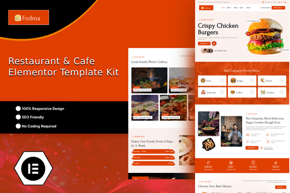 Fodma - Restaurant & Cafe Elementor Template Kit