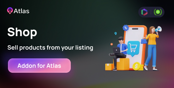 Shop Addon - Atlas Laravel Directory Listing