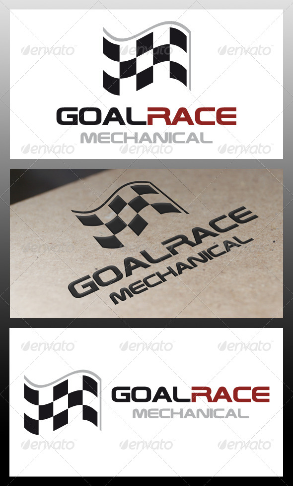 Goal Race Logo Template