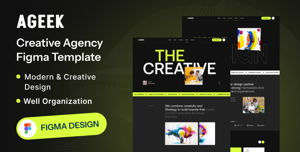 Ageek- Creative & Digital Agency Figma template