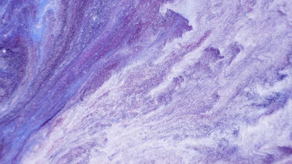 Purple and White Liquid Glitter Paint Texture