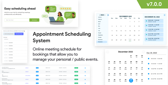 Appointment Scheduling System - Online Meeting & Booking Management - Calendly Clone