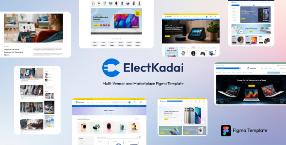 ElectKadai - Electronics eCommerce Figma Template