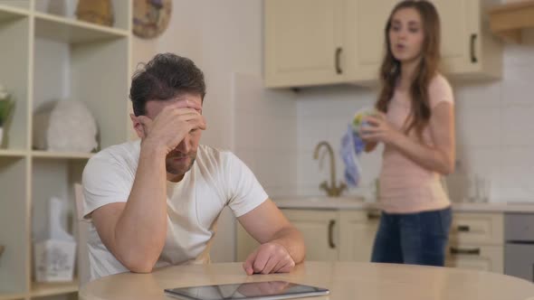 Possessive Wife Fighting With Husband at Home, Accusing Him of Cheating, Divorce