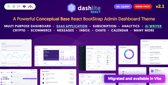 DashLite - React Admin Dashboard Template