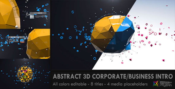 Abstract 3D Corporate Business Intro