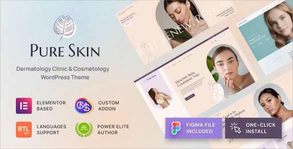 Pure Skin - Dermatology Clinic & Cosmetology WordPress Theme