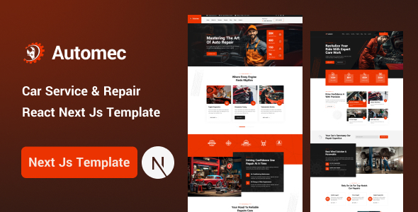 Automec - Car Service & Repair React Next JS Template