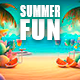 Happy Summer Island Logo