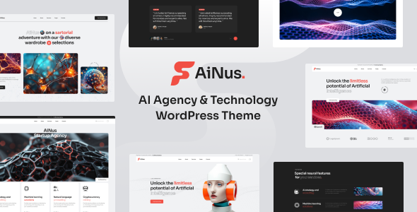 Ainus - AI Agency & Technology WordPress Theme