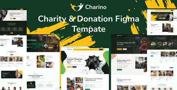 Charino - Charity & Donation Website Figma Template