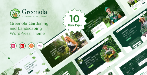 Greenola - Gardening & Landscaping WordPress Theme