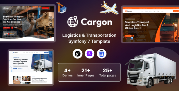 Cargon - Logistics, Cargo & Transportation Symfony 7 Template