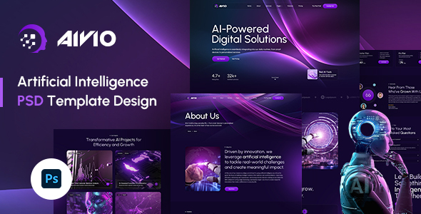 Aivio | Artificial Intelligence PSD Template