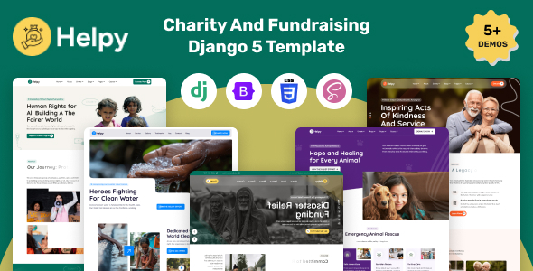 Helpy - Django Charity And Fundraising Template