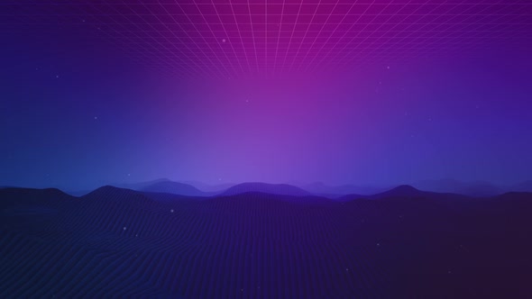 80s Retro Sci-Fi Background 02