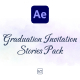 Graduation Invitation Stories Pack For After Effects - VideoHive Item for Sale