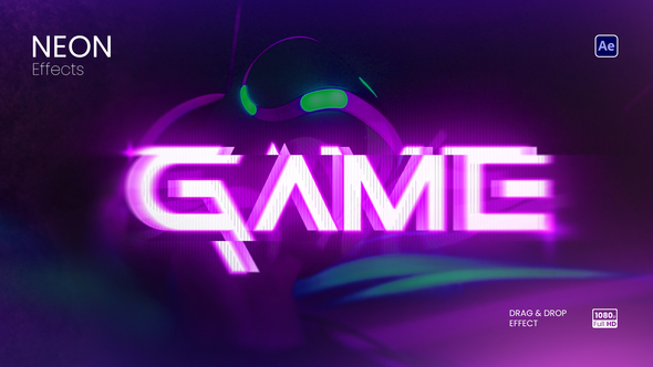 Neon Text Animation