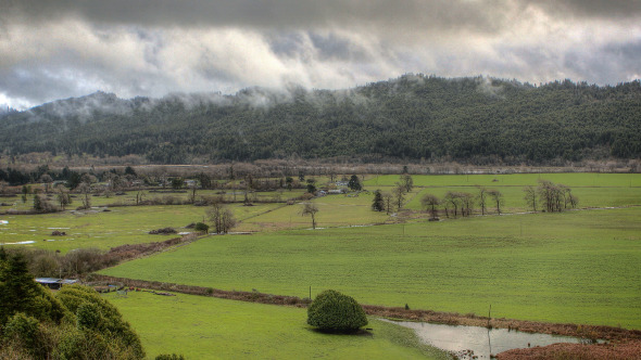 HDR Time Lapse Redwood Forest Farmland Clouds