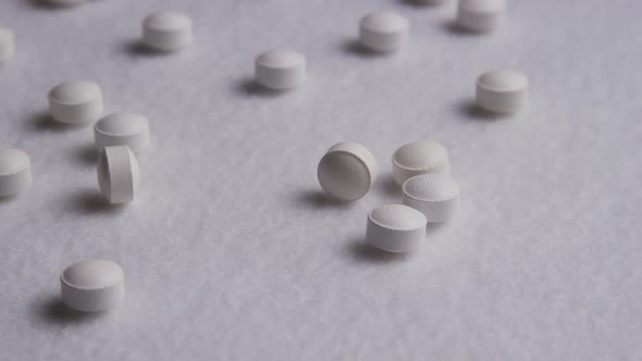 Rotating stock footage shot of vitamins and pills - VITAMINS 0070