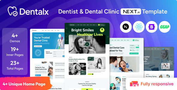 Dentalx - Dentist & Dental Clinic NextJS Template