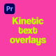 Kinetic Text Overlays - VideoHive Item for Sale