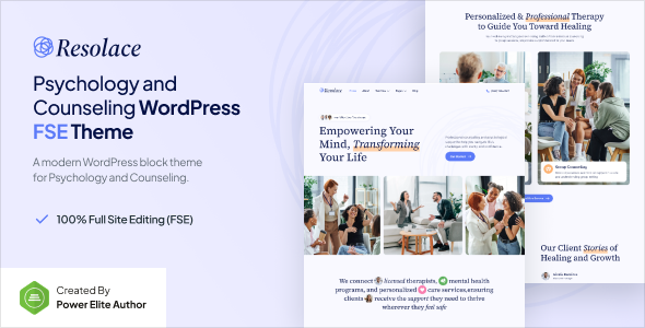 Resolace – Psychology & Counseling Gutenverse FSE WordPress Theme