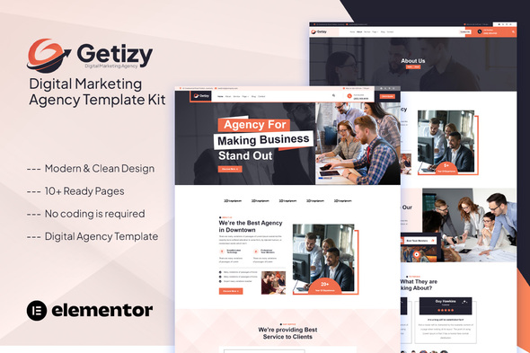 Getizy - Digital Marketing Agency Template Kit