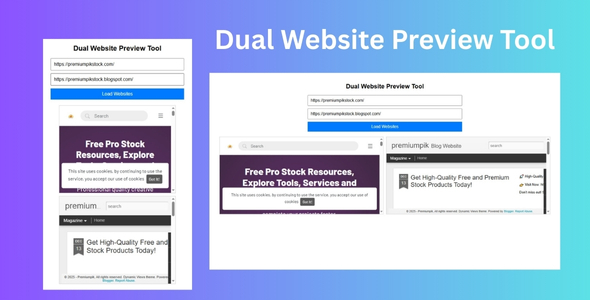 Dual Website Preview Tool