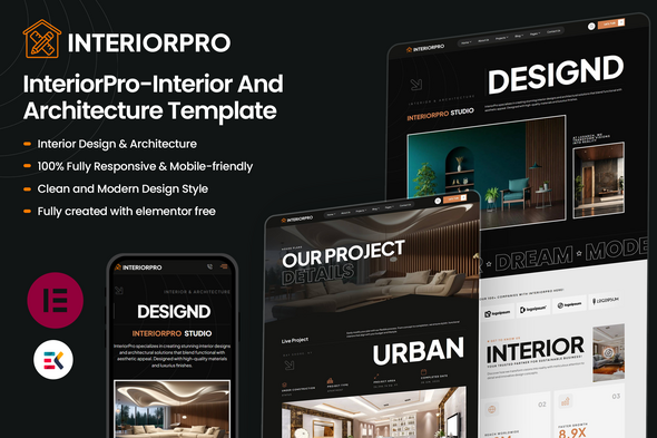 Interiorpro - Interior & Architecture Elementor Template Kit