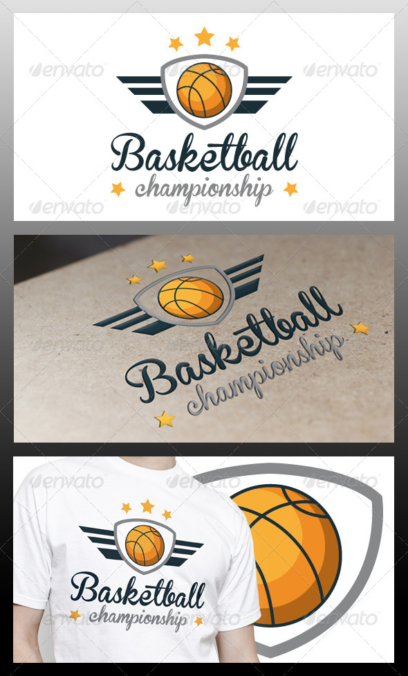 Basketball Wings Logo Template