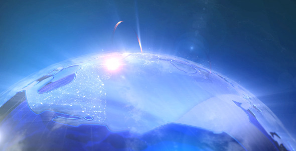 TV News Earth Background