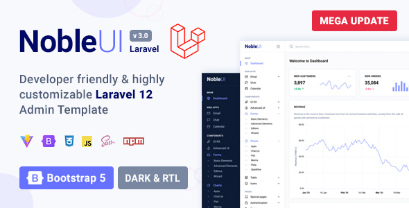 NobleUI - Laravel Admin Template