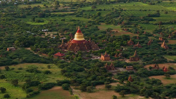 Flying over the amazing landscape of Myanmar