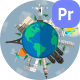 Flat Landmarks Travel Earth Mogrt - VideoHive Item for Sale