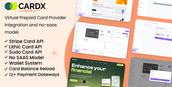Cardx - Virtual Prepaid Card Provider Solution and no-saas model