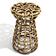 Wicker Bar Stool – High-Quality 3D Model | Realistic Texture | Low Poly - 3DOcean Item for Sale