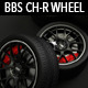 Realistic BBS CH-R Wheel and Tire Set HQ - 3DOcean Item for Sale