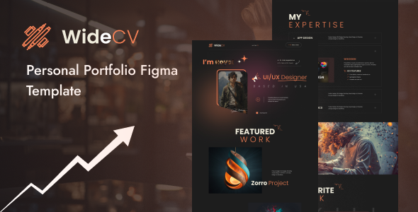 Widecv- Personal Portfolio Figma Template
