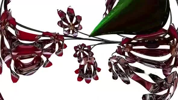Purple Bellflower Botanical 3D Rendering