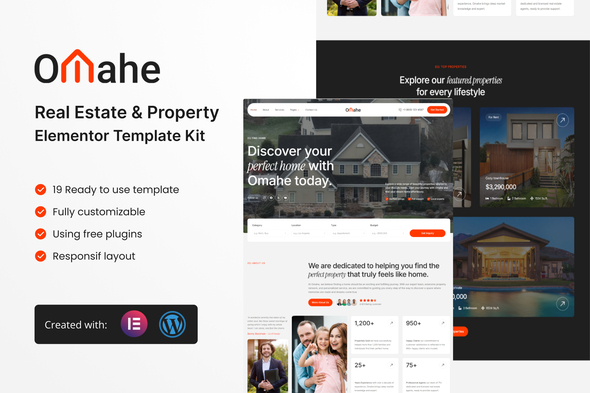 Omahe - Real Estate & Property Elementor Template Kit